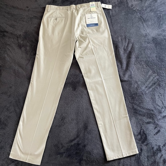 Mens Docker Khaki Dress Pants - 34 x 34 - Slim Tapered Fit - Picture 2 of 4